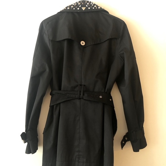 Sam Edelman Studded Collar Trench Coat - Picture 2 of 4